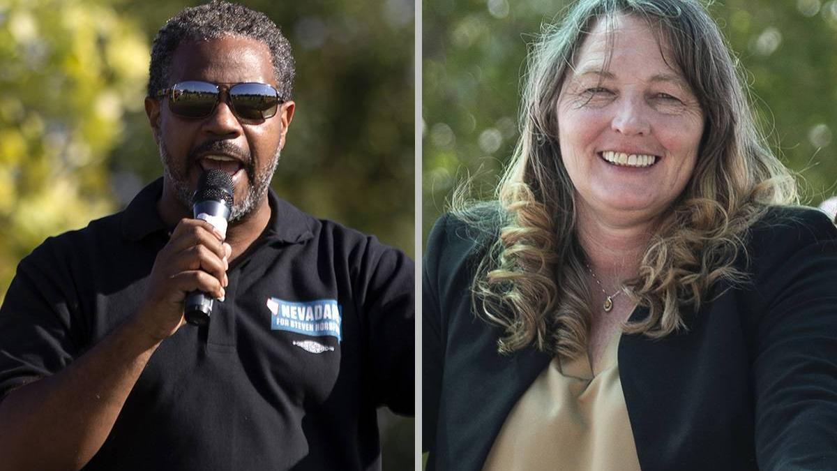 Rep. Steven Horsford and Clark County Commissioner Marilyn Kirkpatrick
