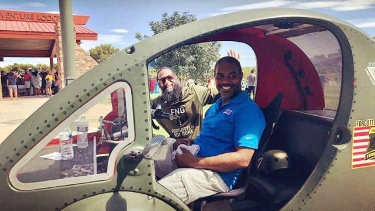 Congressman Seven Horsford with Peter Guidry