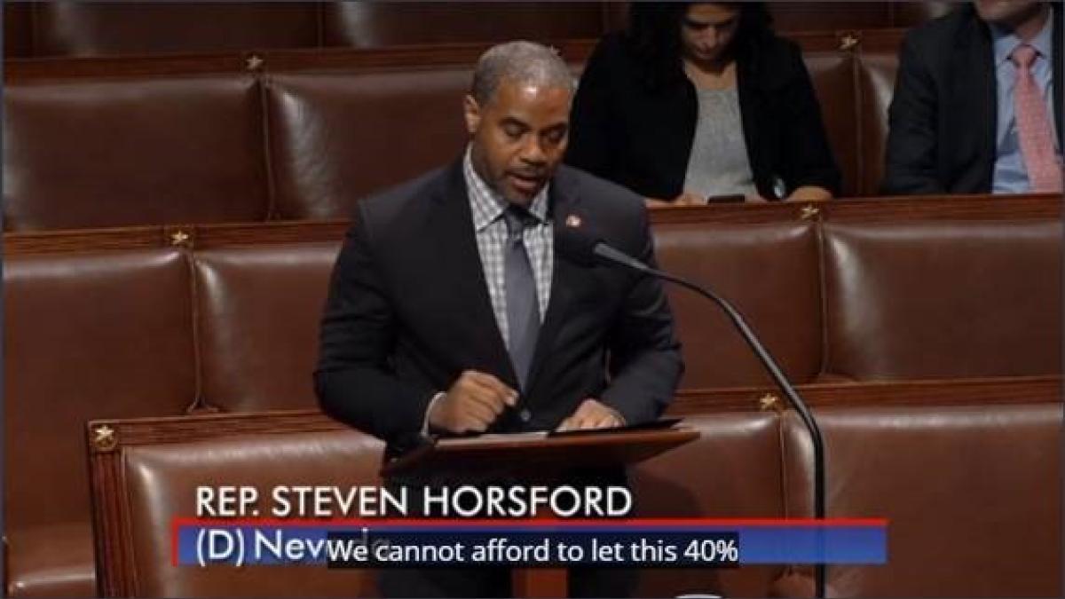 Rep. Horsford Speaks on House Floor in Support of Lowering Health Care Costs for Nevada Families