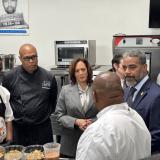 Congressman Horsford and Vice President Kamala Harris visit the Chef Jeff Project