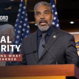 Congressman Steven Horsford speaks at a podium in front of U.S. House and American flags, addressing Social Security. Text on the image reads: “Social Security – Protecting What You’ve Earned.” The logo for Congressman Steven Horsford, serving Nevada’s 4th District, appears in the top left corner.