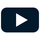 Dark blue play button icon with a white triangle pointing right, centered inside a rounded rectangle