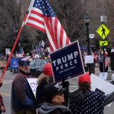 Trump supporters gather outside Nevada Capitol in Carson City