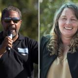 Rep. Steven Horsford and Clark County Commissioner Marilyn Kirkpatrick