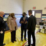 Rep. Horsford tours vaccination center