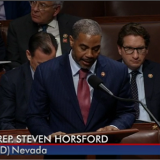 Photo of Congressman Steven Horsford speaking