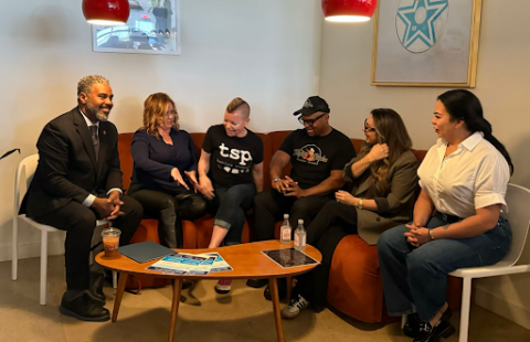 Congressman Horsford moderates a roundtable discussion about TikTok with local small business owners.