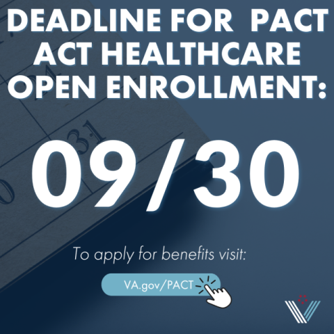 PACT Act Open Enrollment Ends September 30