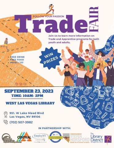 Trade Fair at West Las Vegas Library from 10am - 2pm PT on 9/23/23