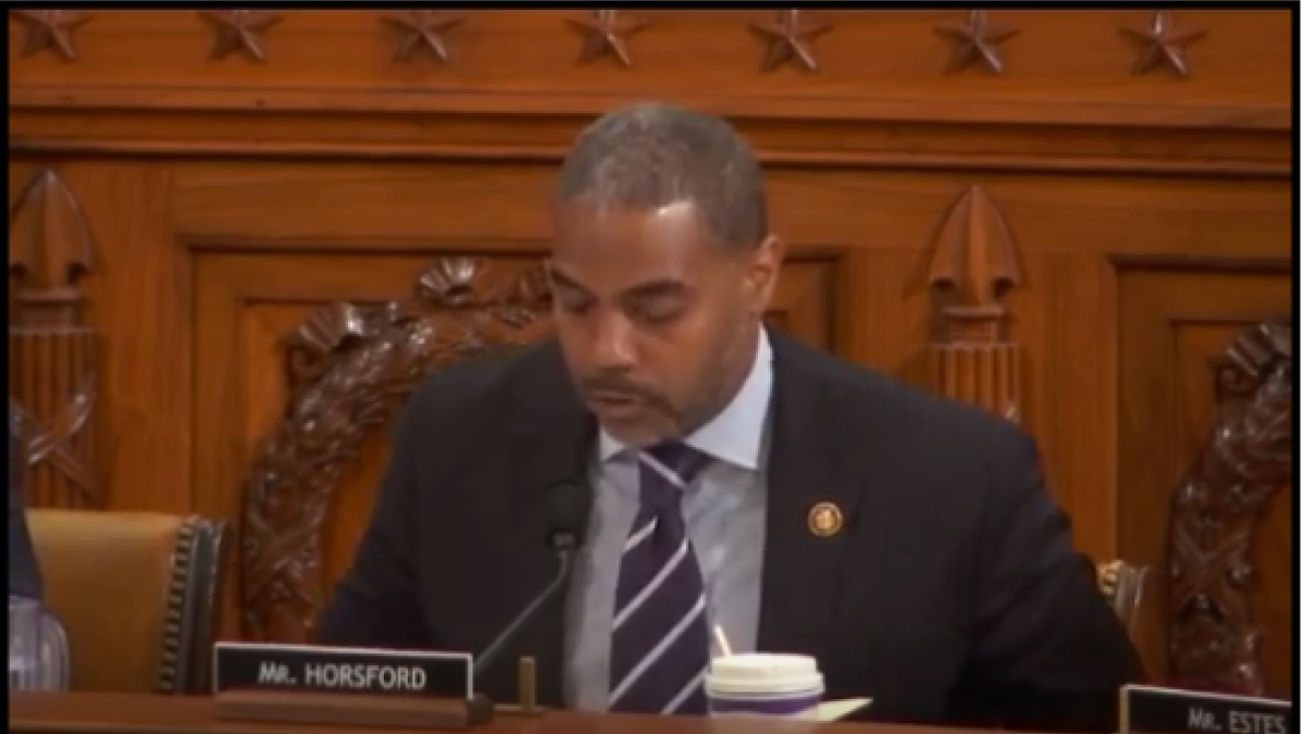 Rep. Horsford at House Ways and Means Committee hearing