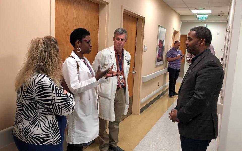 Photo Of Congressman Horsford Posing For Or A Picture With VA Staff 