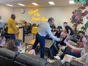 Horsford meets high school students in Hawthorne